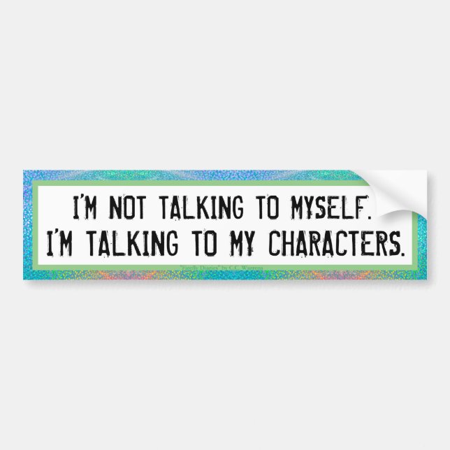 De Voiture Auteur autocollant pare-chocs (Devant)