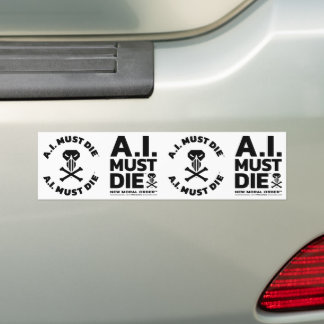 De Voiture Autocollant A.I. Must Die™ Logo (Gras)
