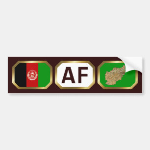 De Voiture Autocollant Afghanistan Carte Code Drapeau
