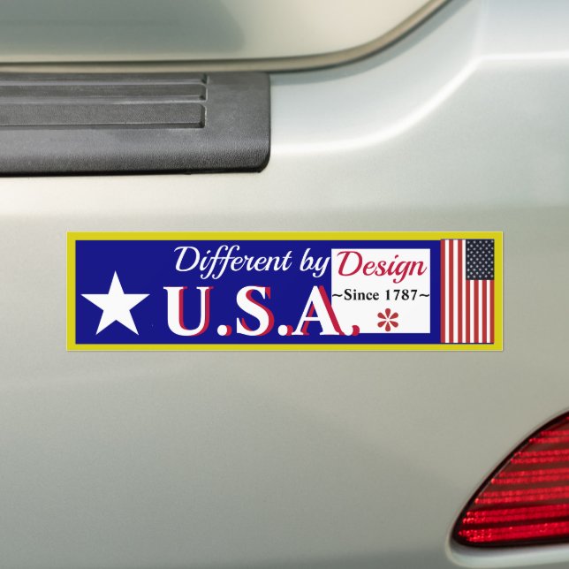 De Voiture Autocollant America est différent par conception (En voiture)