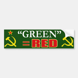 De Voiture autocollant anti-démocrate "Green Is New Red"