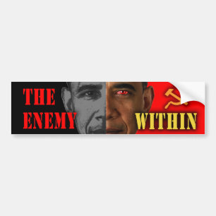 De Voiture Autocollant anti-Obama "L'ennemi à l'intérieur"
