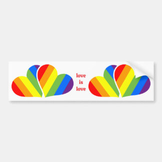 De Voiture Autocollant arc-en-ciel coeurs LGBTQ