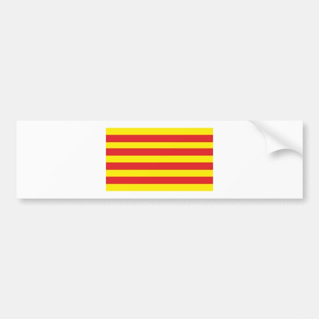 De Voiture Autocollant avec Drapeau Catalan "Serenya" (Devant)