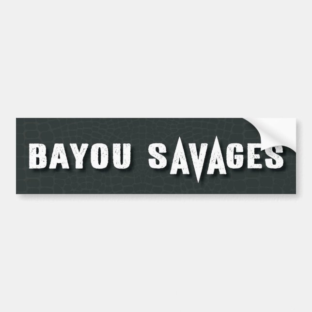 De Voiture Autocollant Bayou Savages (Devant)