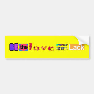De Voiture Autocollant Bumper Soyez l'Amour