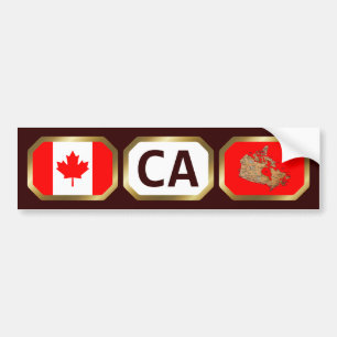 De Voiture Autocollant Canada Drapeau Carte Code