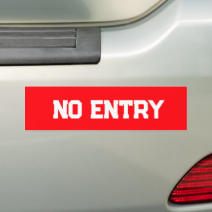 DE VOITURE AUTOCOLLANT D'INTERDICTION D'ENTRÉE
