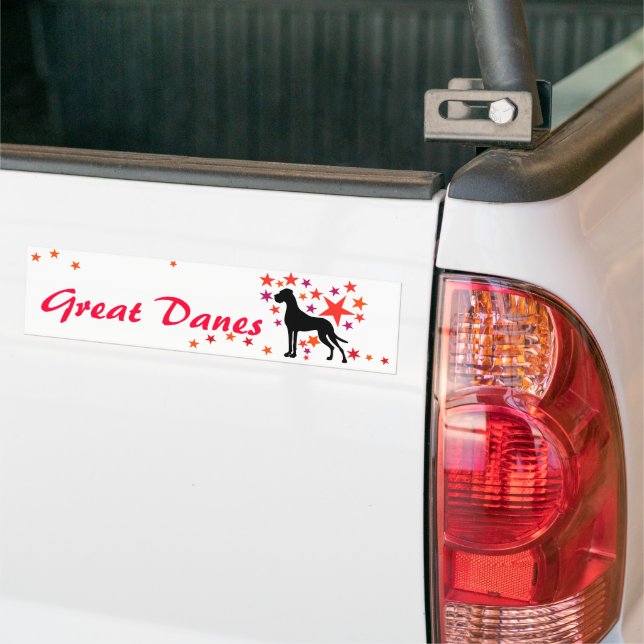De Voiture Autocollant Dogge avec texte (Sur camion)