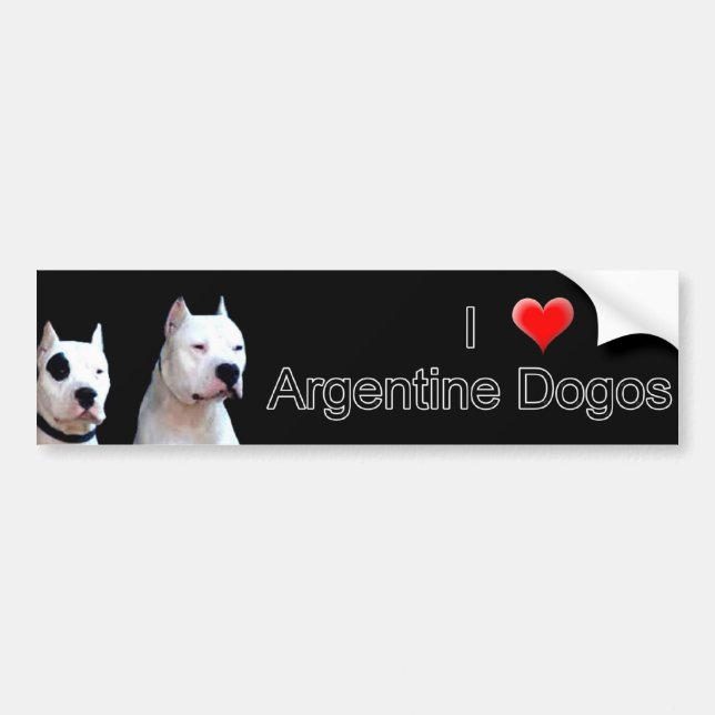 De Voiture Autocollant Dogo Bumper argentin (Devant)