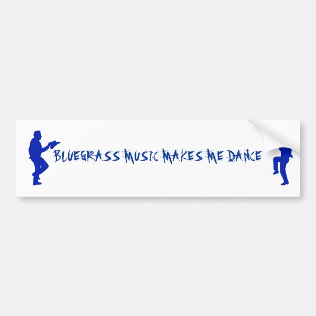 DE VOITURE AUTOCOLLANT DU BLUEGRASS MUSIC-BUMPER (Devant)