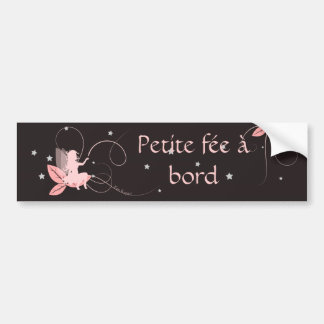 De Voiture Autocollant fée rose petite fée à bord