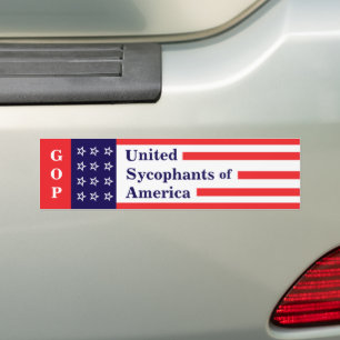 De Voiture Autocollant GOP : Flagorneurs Unis d'Amérique