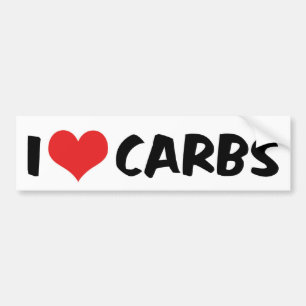 De Voiture Autocollant I Love Carbs