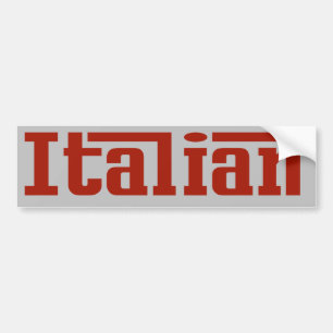 De Voiture Autocollant italien rouge et gris