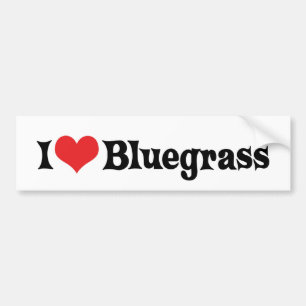 De Voiture Autocollant J'adore le Bluegrass