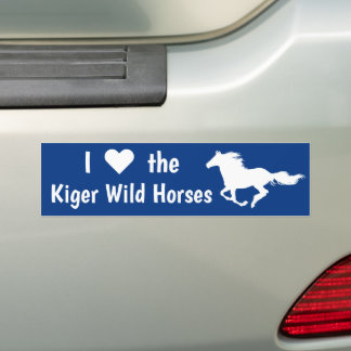 De Voiture Autocollant J'aime les chevaux sauvages
