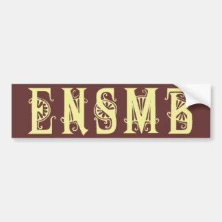 De Voiture Autocollant léger d'acronymes d'ENSMB