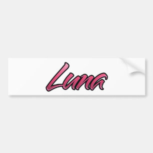 De Voiture Autocollant Luna rose pâle