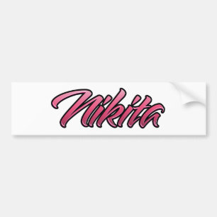 De Voiture Autocollant Nikita rose pâle