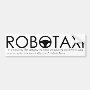 De Voiture Autocollant Nikola Tesla Robotaxi