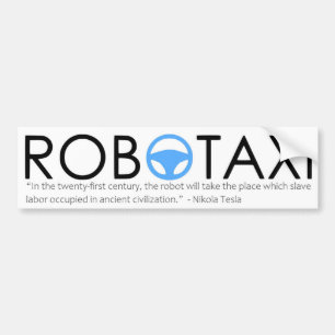 De Voiture Autocollant Nikola Tesla Robotaxi