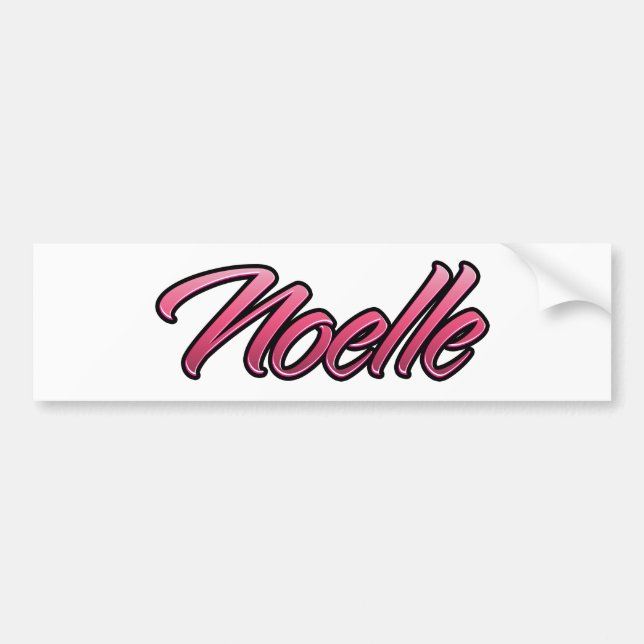 De Voiture Autocollant Noelle rose pâle (Devant)