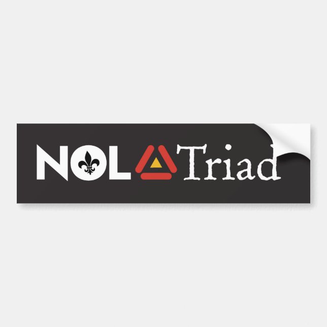 De Voiture Autocollant NOLA Triad (Devant)