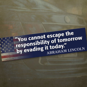 De Voiture Autocollant pare-chocs Abraham Lincoln