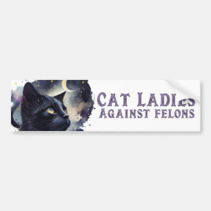 De Voiture Autocollant pare-chocs anti-Trump Cat Ladies