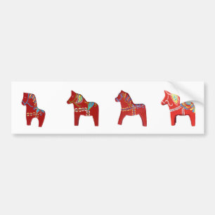 De Voiture Autocollant pare-chocs Dala Horses