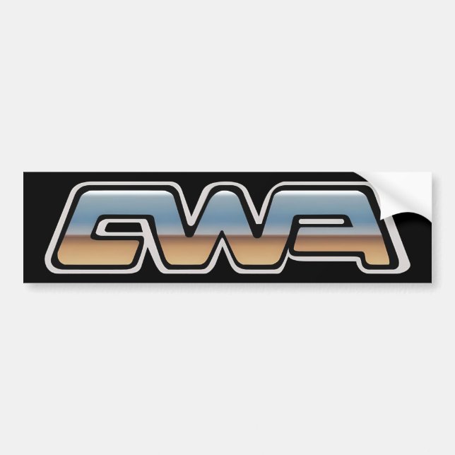De Voiture Autocollant pare-chocs du logo CWA (Devant)