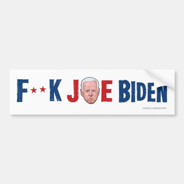 De Voiture Autocollant pare-chocs F**K JOE BIDEN (Devant)