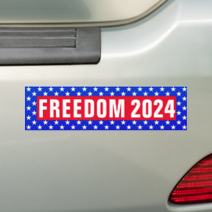De Voiture Autocollant pare-chocs Freedom 2024 (étoiles)
