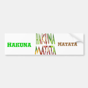 De Voiture Autocollant pare-chocs Hakuna Matata