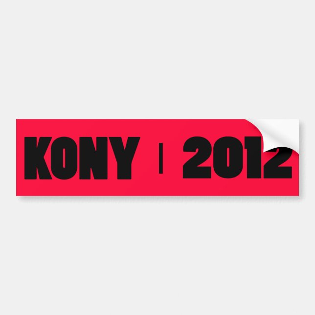 De Voiture Autocollant pare-chocs KONY 2012 (Devant)