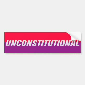 De Voiture Autocollant pare-chocs non CONSTITUTIONNEL