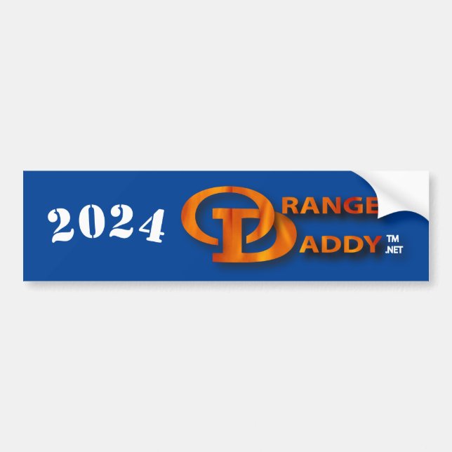 De Voiture Autocollant pare-chocs Orange Daddy 2024 (Devant)