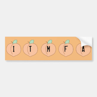 De Voiture Autocollant pare-chocs orange ITMFA