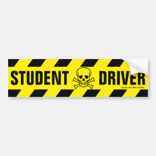 De Voiture Autocollant pare-chocs pour conducteur étudiant