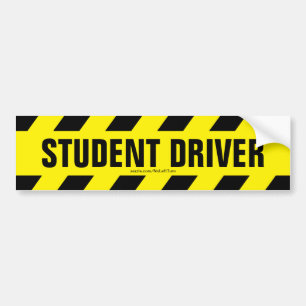 De Voiture Autocollant pare-chocs pour conducteur étudiant