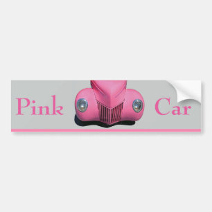 De Voiture Autocollant pare-chocs rose