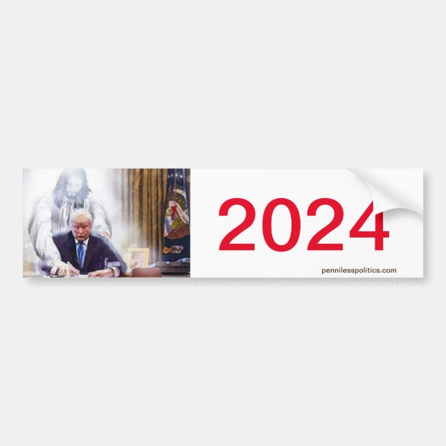 De Voiture Autocollant pare-chocs Trump 2024 (Devant)