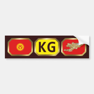De Voiture Autocollant pour pare-chocs avec le drapeau et la 