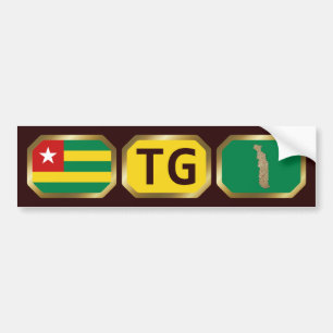 De Voiture Autocollant pour pare-chocs avec le drapeau et la 