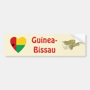 De Voiture Autocollant pour pare-chocs Drapeau + Carte du cœu