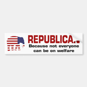 De Voiture Autocollant républicain d'assistance sociale