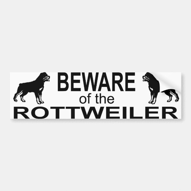 De Voiture autocollant rottweiler (Devant)