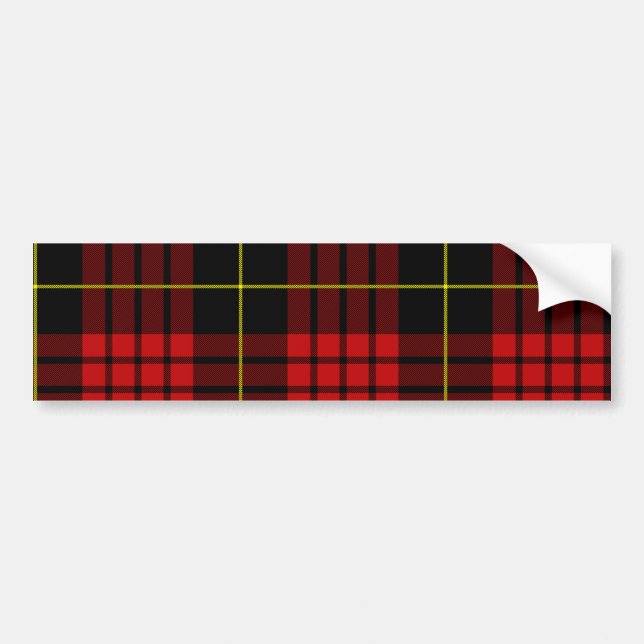 De Voiture Autocollant rouge Tartan Bumper (Devant)