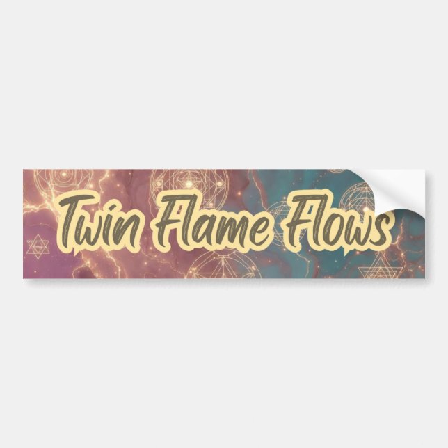 De Voiture Autocollant Twin Flame Flows (Devant)